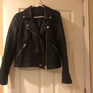 BlankNYC faux leather Moto jacket size medium